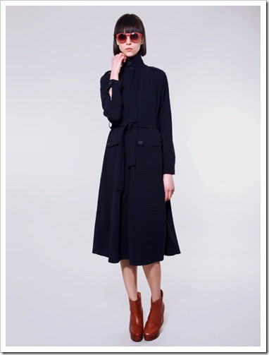 Wearable Trends: Rodebjer Navy Trench Coat Dress